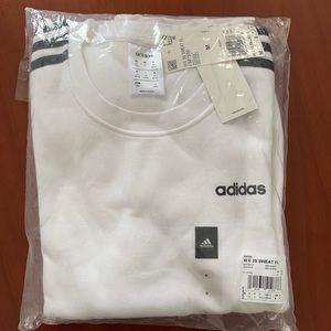 Adidas White Crewneck Sweatshirt NWT